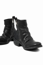Load image into Gallery viewer, incarnation exclusive HORSE LEATHER SIDE ZIP BOOTS / PIECE DYED (BLACK)