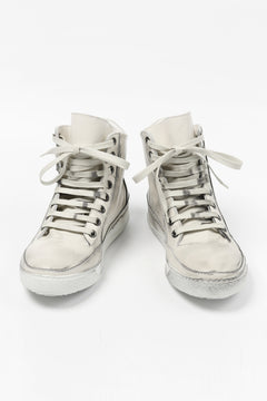 Load image into Gallery viewer, masnada HIGH TOP SNEAKER / PELLE DI VITELLO (DIRTY ICE WHITE)