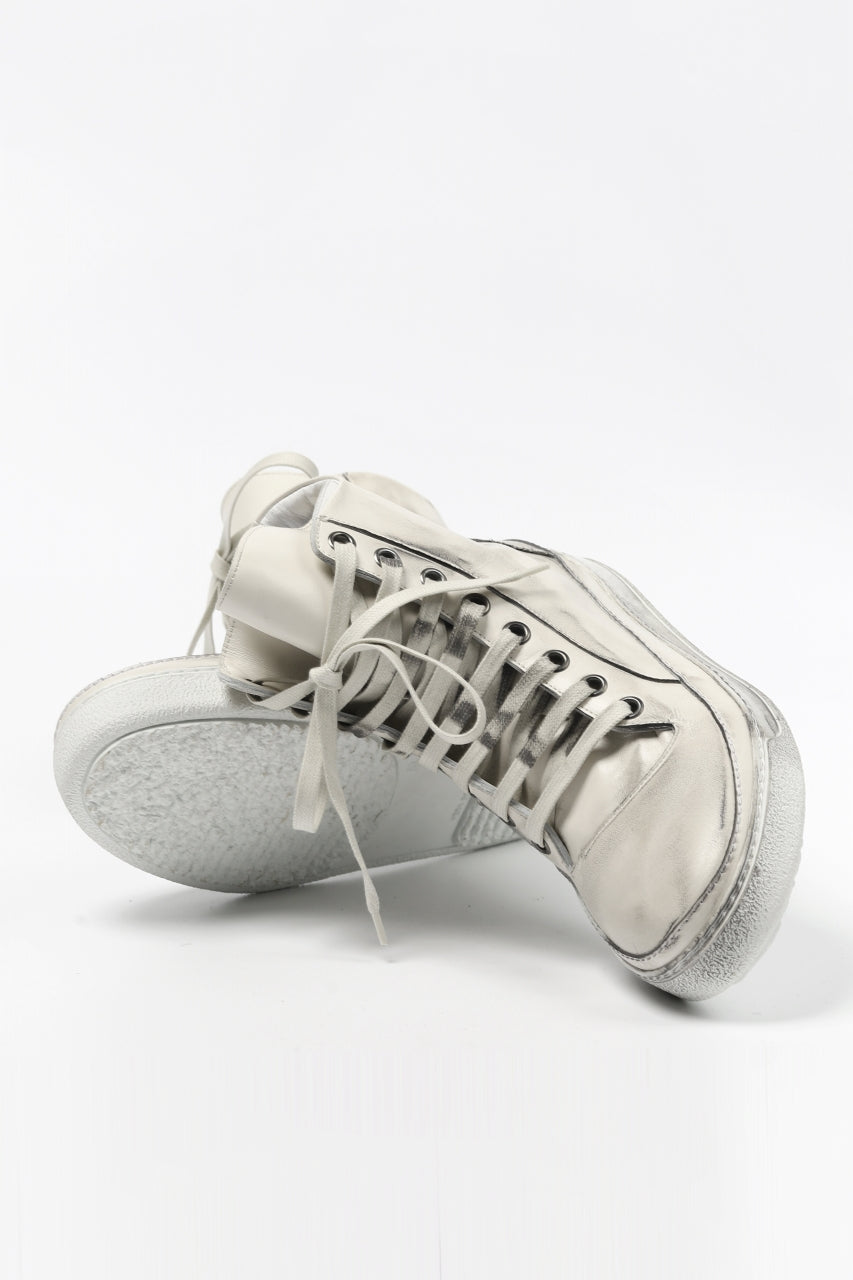 Load image into Gallery viewer, masnada HIGH TOP SNEAKER / PELLE DI VITELLO (DIRTY ICE WHITE)