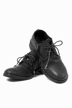 Load image into Gallery viewer, incarnation HORSE LEATHER DERBY SHOES / PIECE DYED (BLACK)