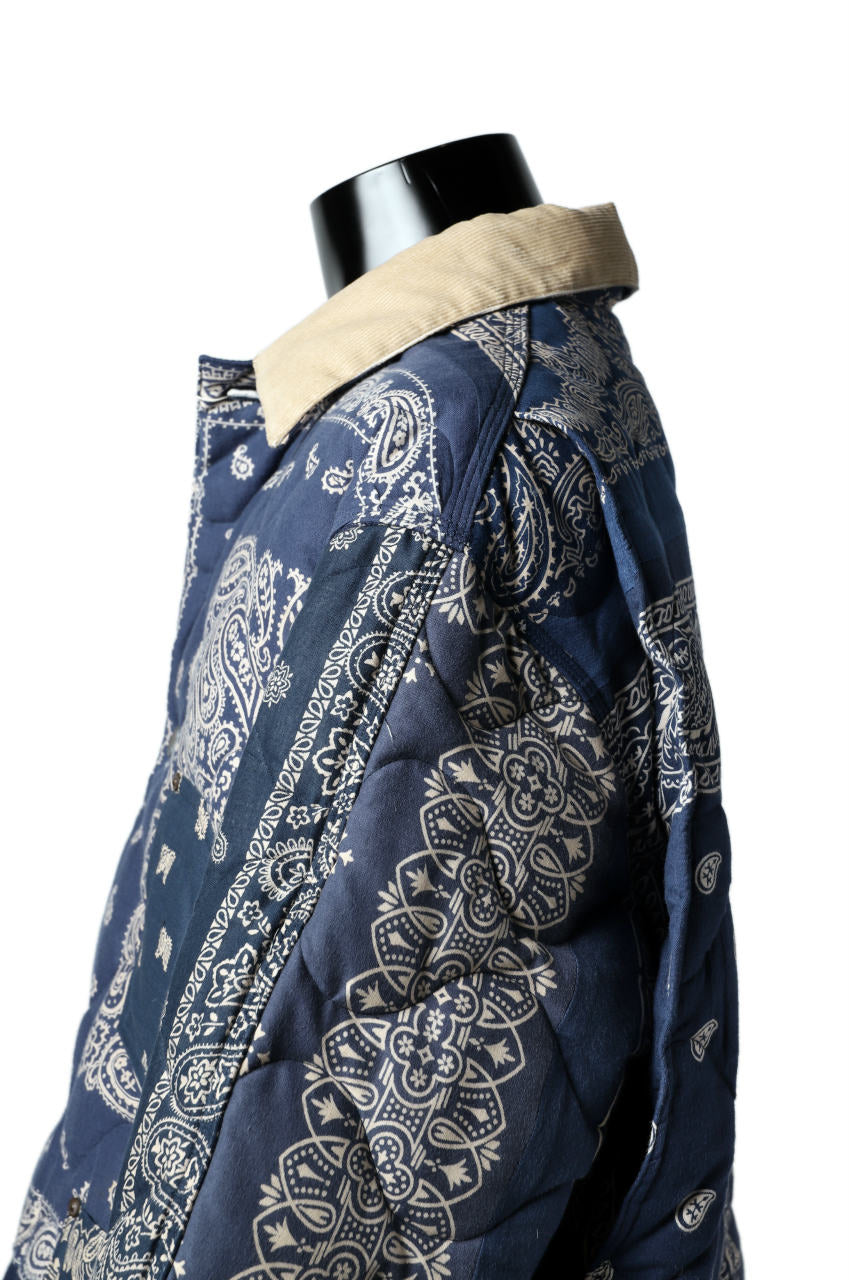 READYMADE QUILTED BANDANA BURN COAT (NAVY) – LOOM OSAKA