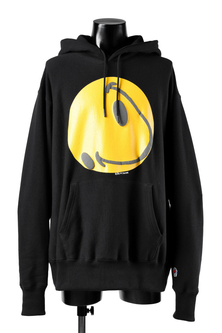 READYMADE COLLAPSED FACE HOODIE (BLACK) – LOOM OSAKA
