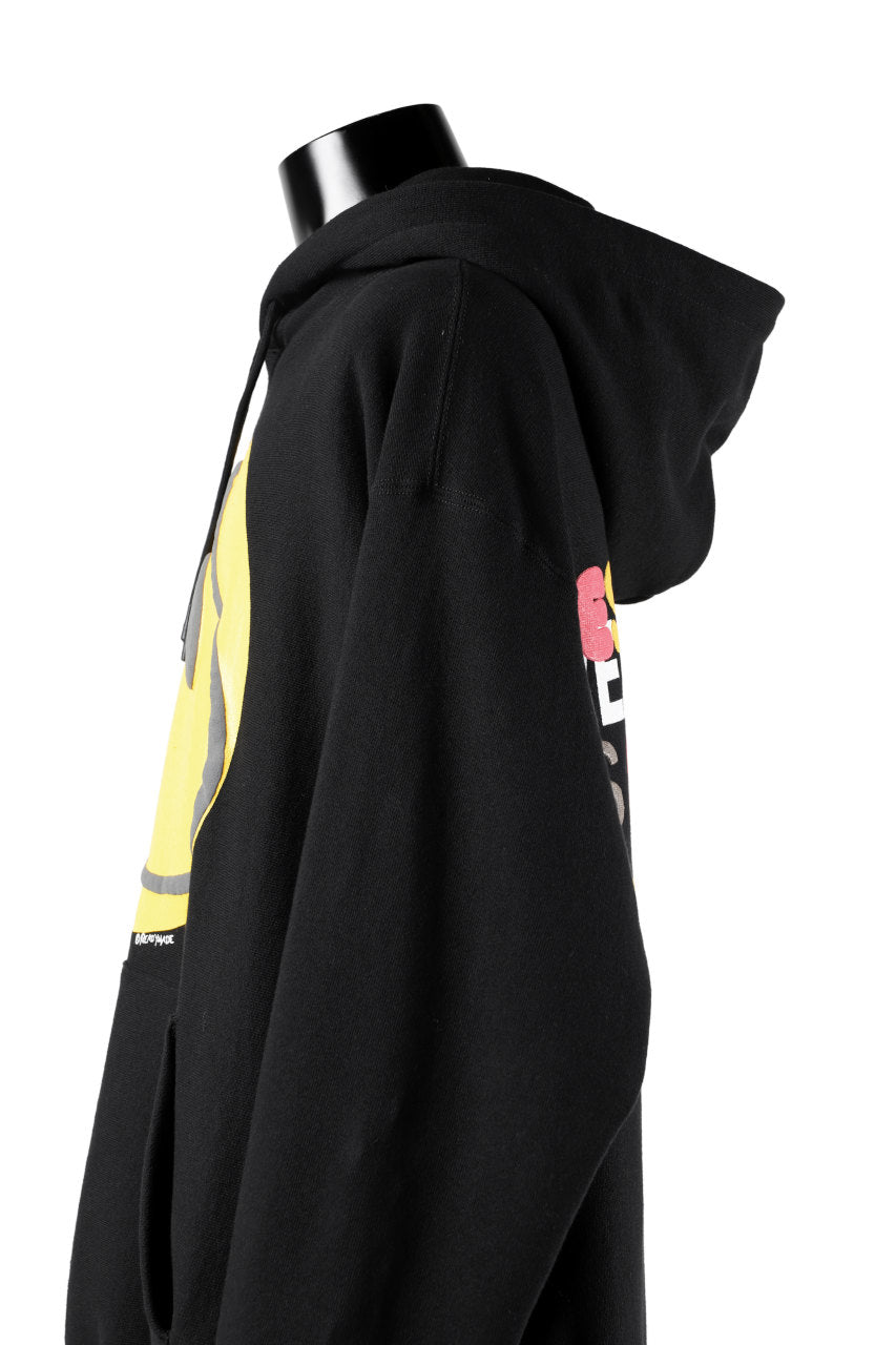 画像をギャラリービューアに読み込む, READYMADE COLLAPSED FACE HOODIE (BLACK)