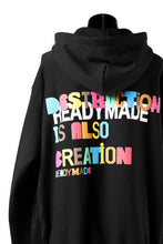 画像をギャラリービューアに読み込む, READYMADE COLLAPSED FACE HOODIE (BLACK)