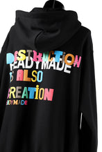 画像をギャラリービューアに読み込む, READYMADE COLLAPSED FACE HOODIE (BLACK)