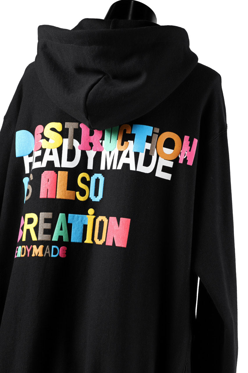READYMADE COLLAPSED FACE HOODIE (BLACK)