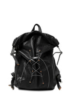 Load image into Gallery viewer, ierib roll top ruck sack #2 / Oiled Horse Leather (BLACK)
