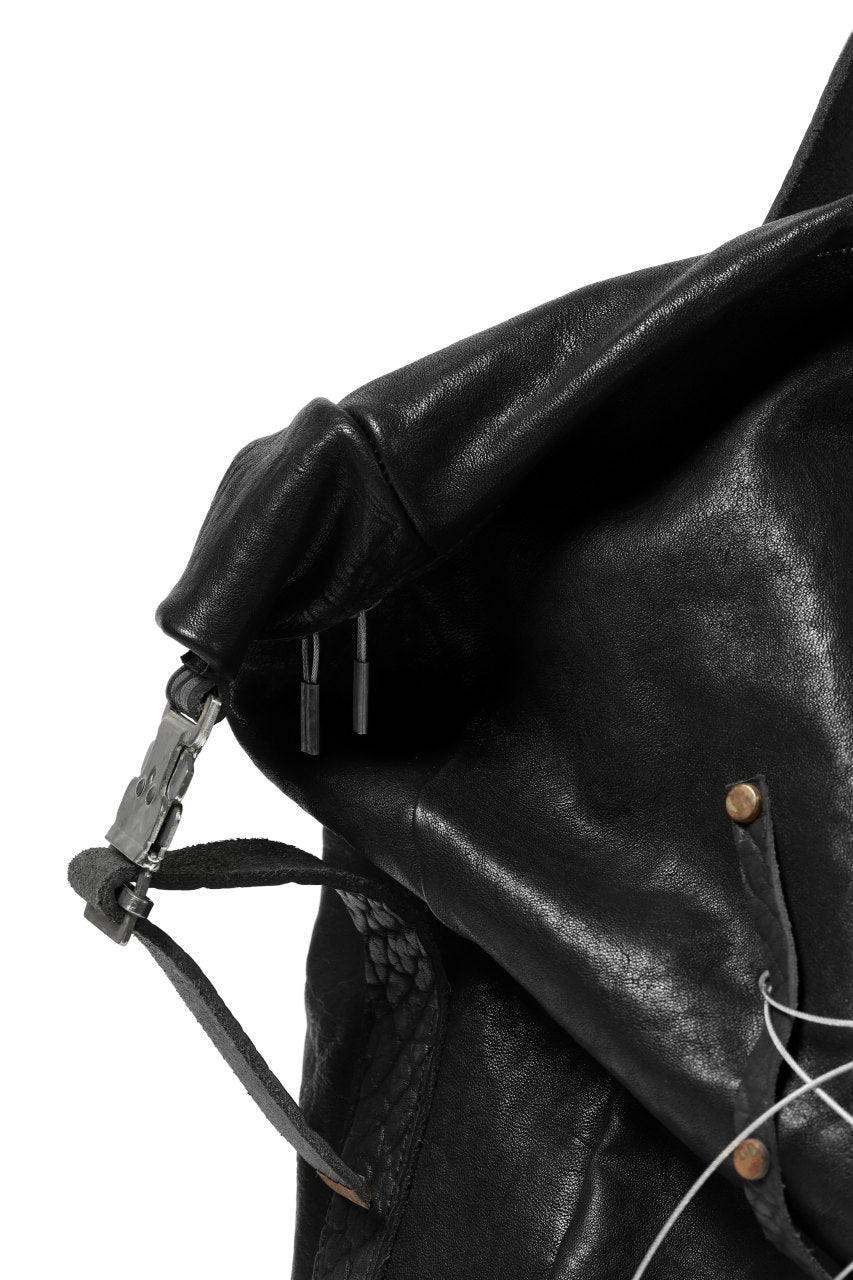ierib roll top ruck sack #2 / FVT Oiled Horse (BLACK)