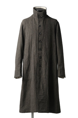 sus-sous medical coat / broke washer woven (KHAKI GREY)