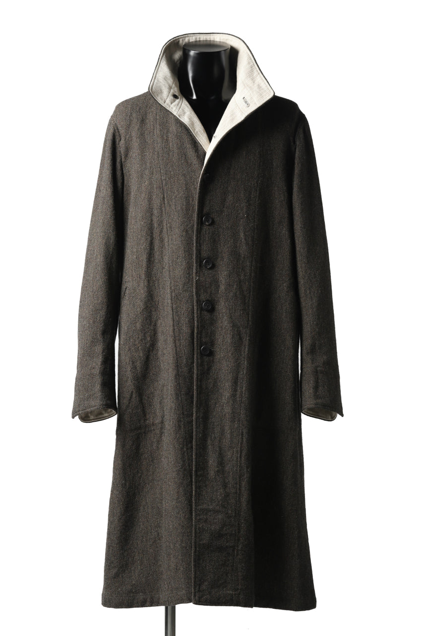 画像をギャラリービューアに読み込む, sus-sous medical coat / broke washer woven (KHAKI GREY)