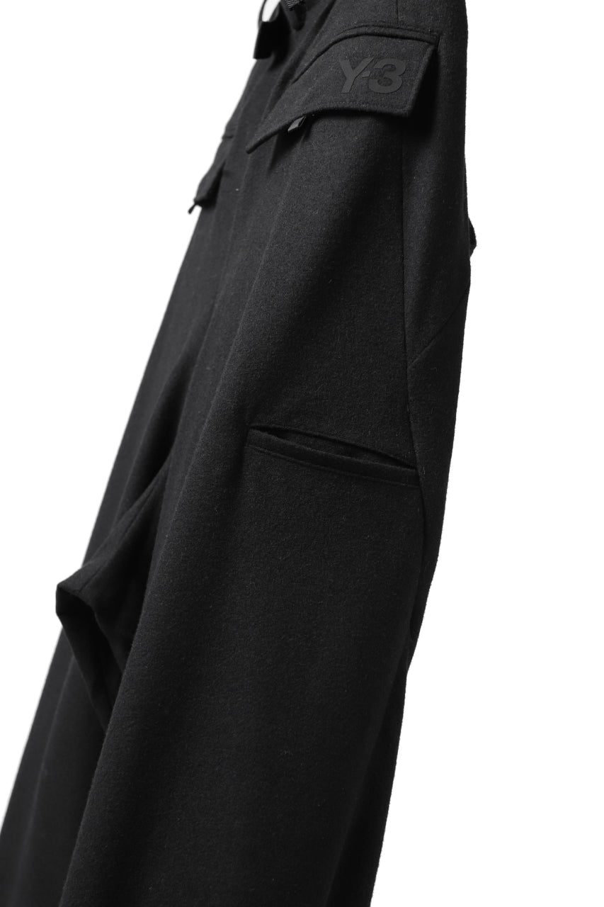 Y-3 Yohji Yamamoto CLASSIC CUFF PANTS / WOOL FLANNEL (BLACK)の商品