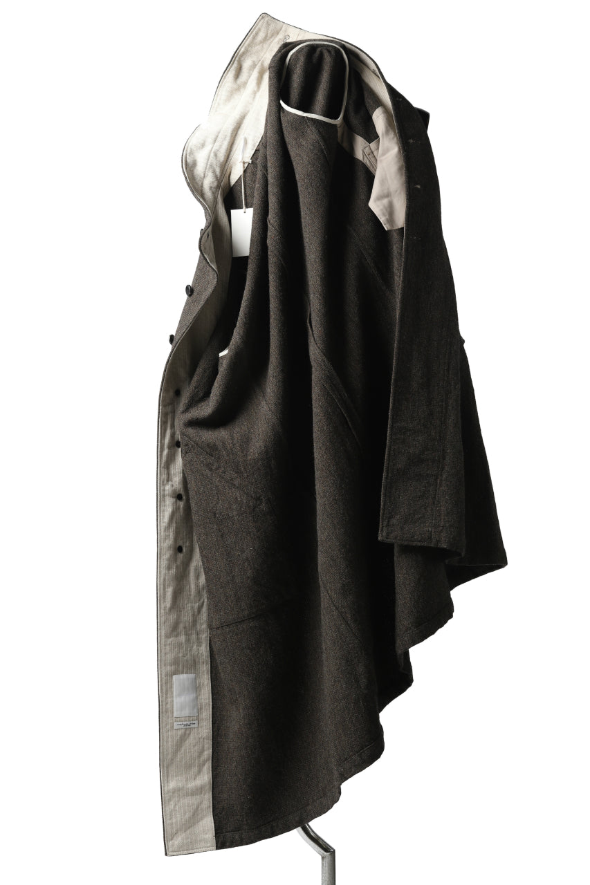 画像をギャラリービューアに読み込む, sus-sous medical coat / broke washer woven (KHAKI GREY)