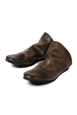 ierib slip on shoes / Roughout Cordovan (BROWN)