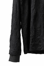 Load image into Gallery viewer, Y&#39;s BASIC LONG SLEEVE TEE / PLAIN STITCH WRINKLE (BLACK)