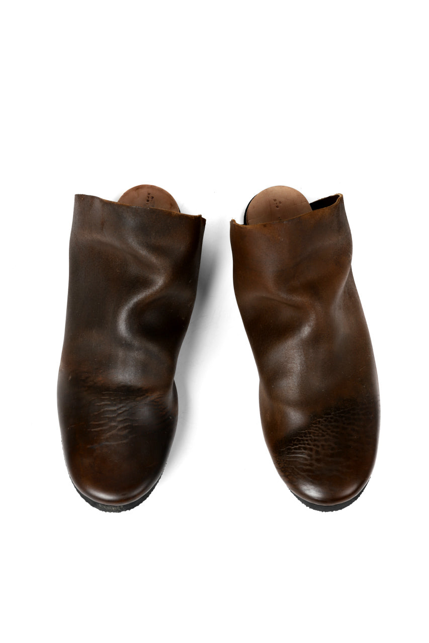 ierib slip on shoes / Roughout Cordovan (BROWN)