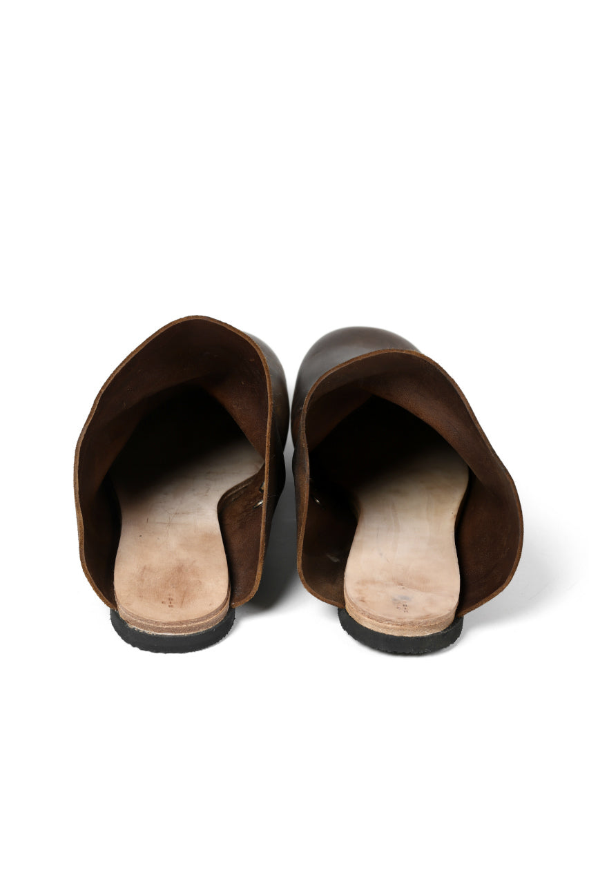 ierib slip on shoes / Roughout Cordovan (BROWN)