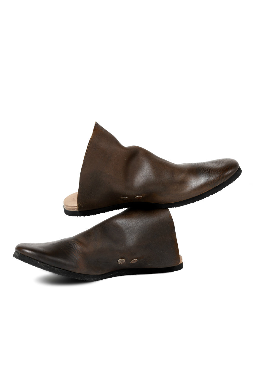 ierib slip on shoes / Roughout Cordovan (BROWN)