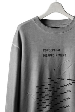 Load image into Gallery viewer, A.F ARTEFACT &quot;GEOMETRY&quot; SWEATER TOPS (COLD DYED GREY)