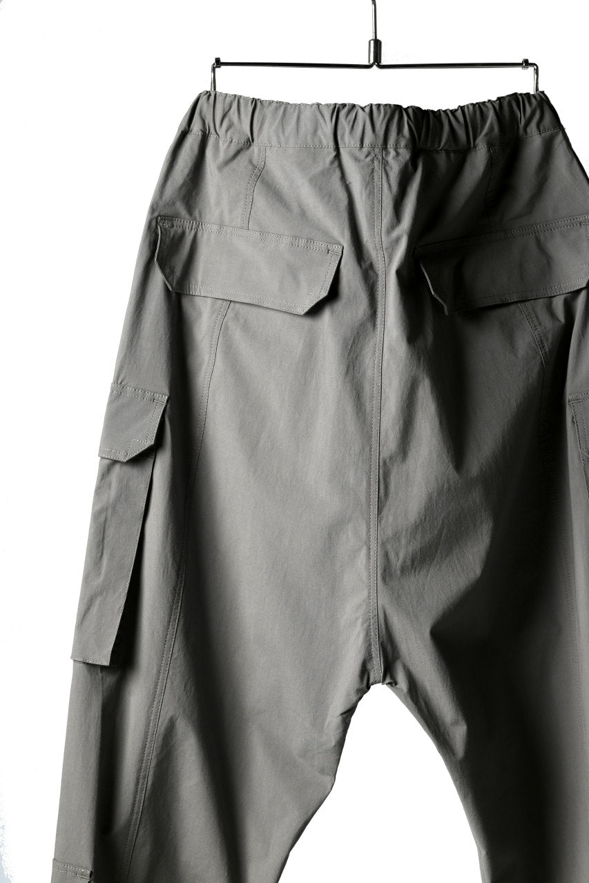 ISAMU KATAYAMA BACKLASH LOWCROTCH FIELD PANTS / STRETCH TYPEWRITER CLOTH (KHAKI)