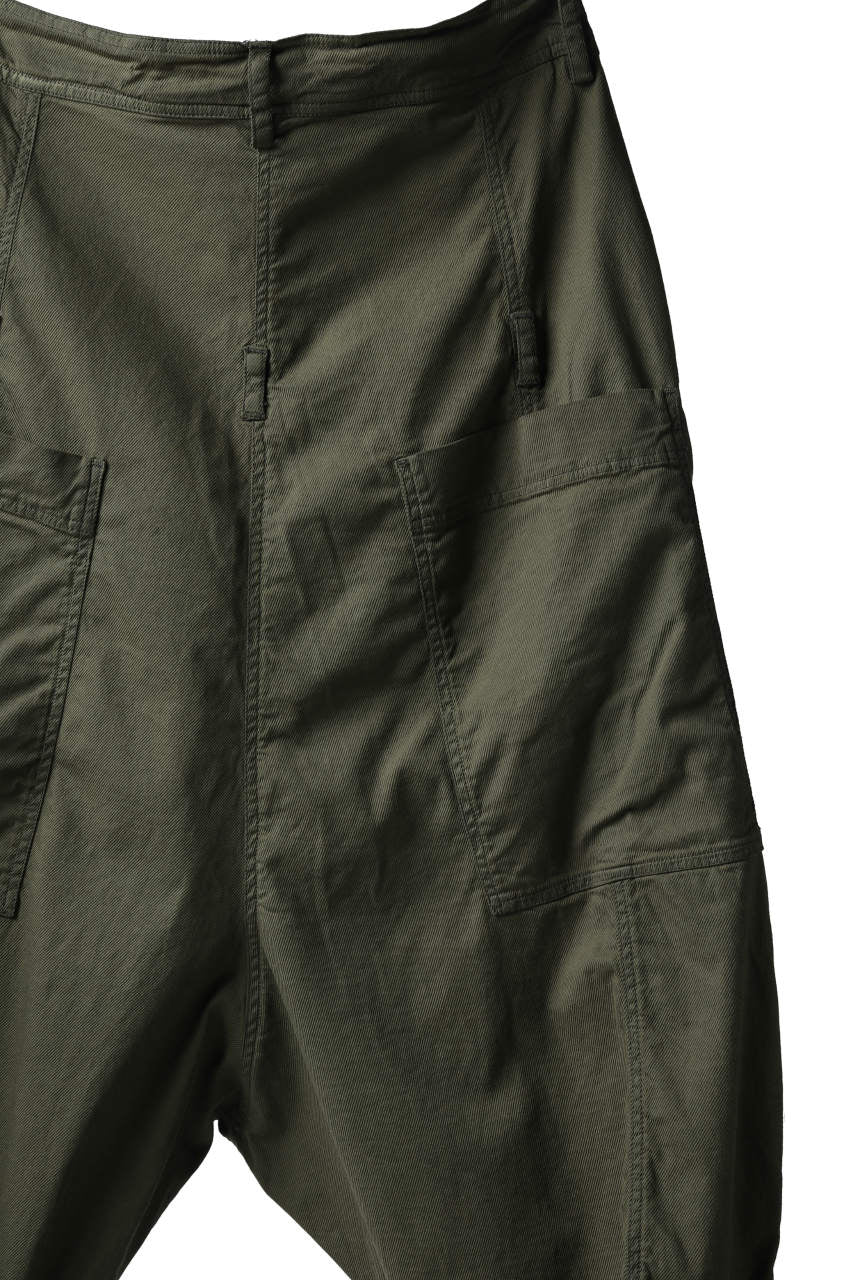 Load image into Gallery viewer, RUNDHOLZ DIP LOW CROTCH TAPERED POCKET TROUSERS (MOSS*KHAKI GREEN)