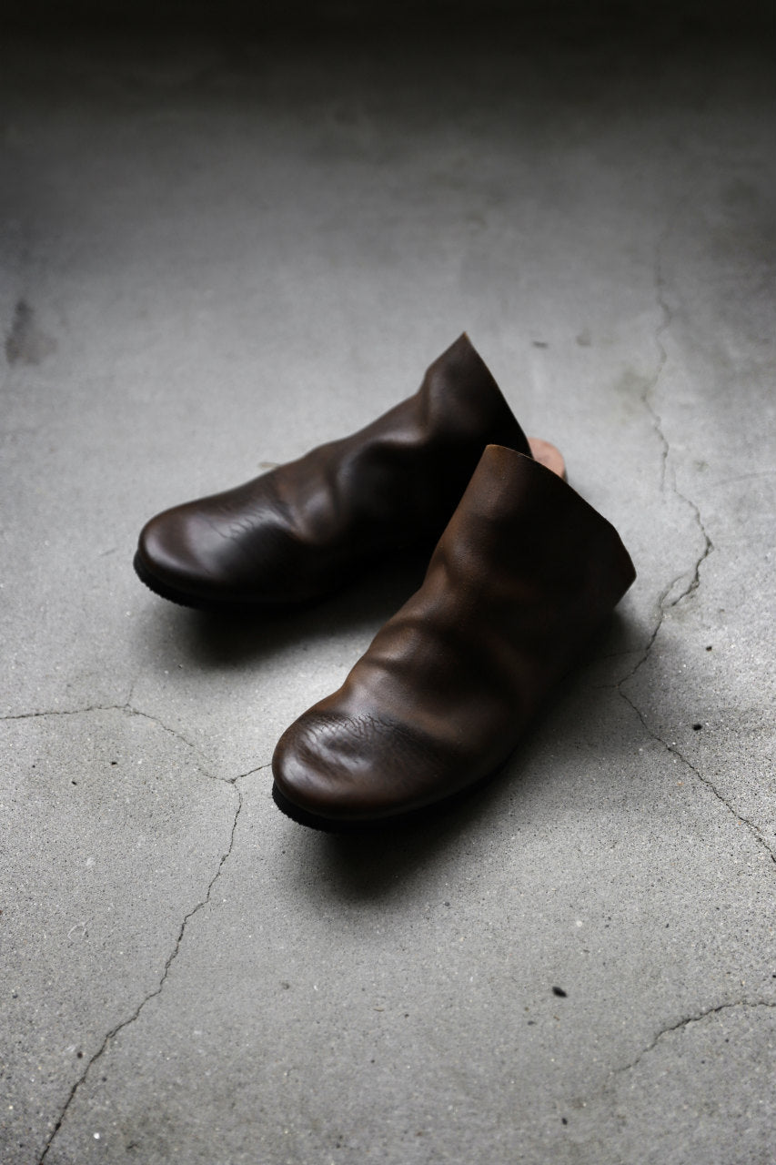 ierib slip on shoes / Roughout Cordovan (BROWN)