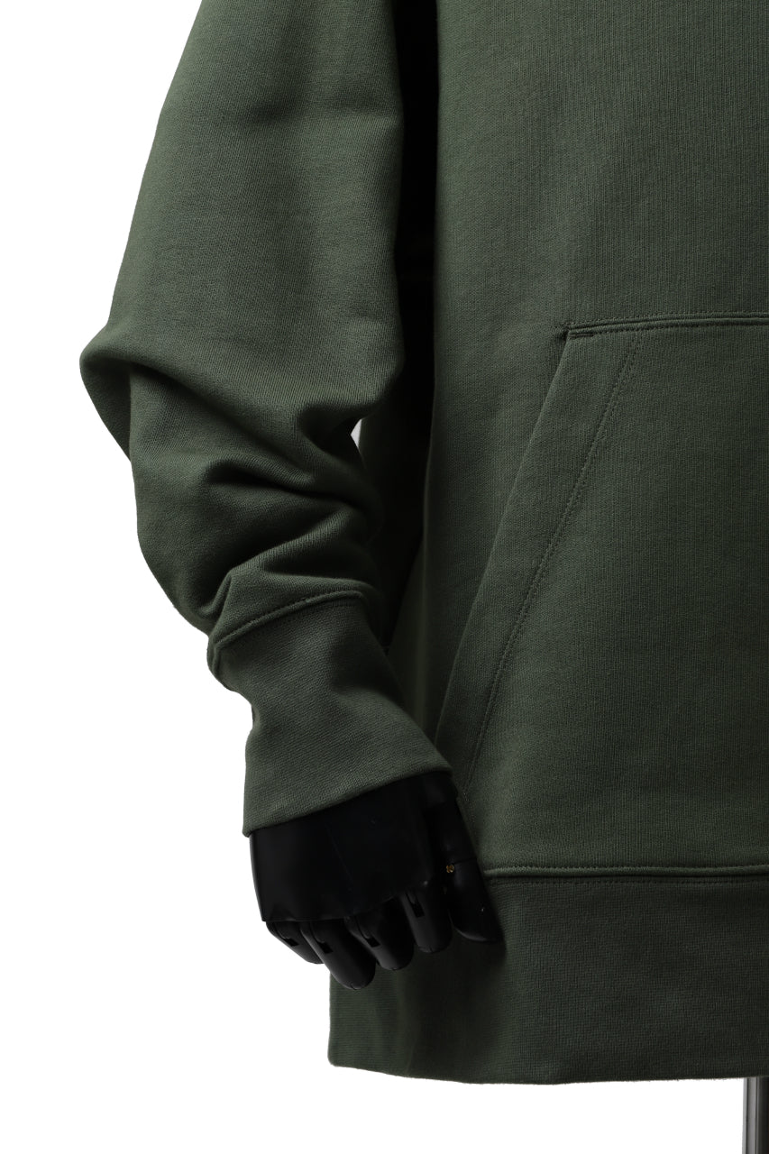 Y-3 Yohji Yamamoto CLASSIC CHEST LOGO HOODIE PARKA / FRENCH TERRY (GREEN)