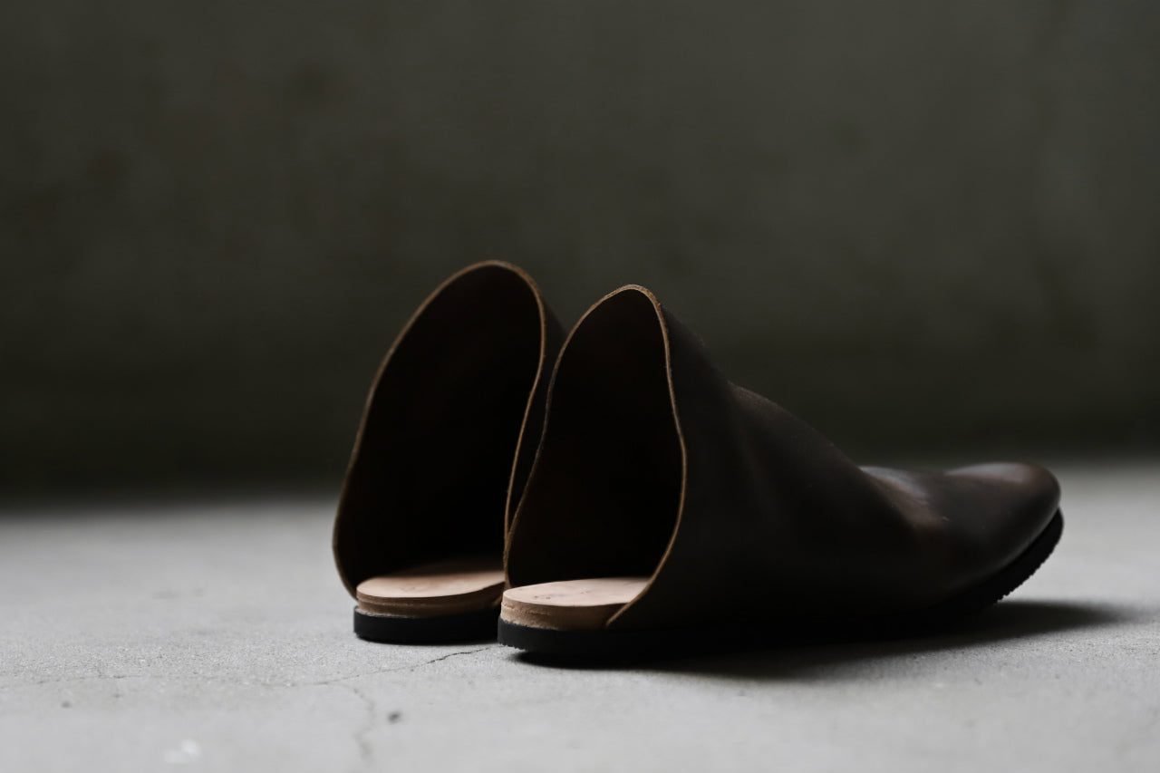 ierib slip on shoes / Roughout Cordovan (BROWN)