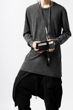 画像をギャラリービューアに読み込む, 11 BY BORIS BIDJAN SABERI WALLET with NECK STRAP &quot;WALLET2-FMM20033&quot; (BLACK)