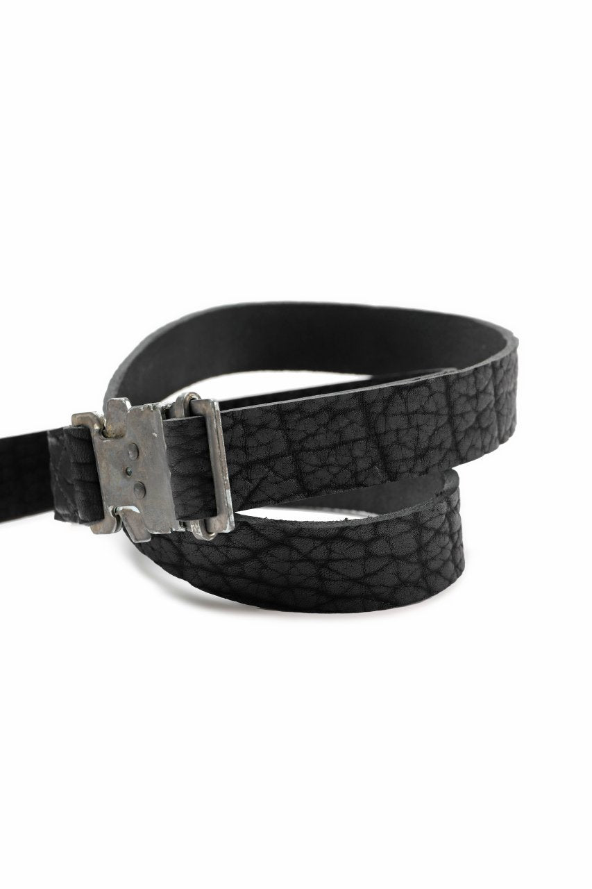 ierib detachable buckle safety belt / one piece rough bull (BLACK)