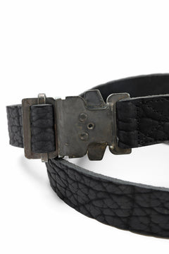 画像をギャラリービューアに読み込む, ierib detachable buckle belt / rough bull onepiece (BLACK)
