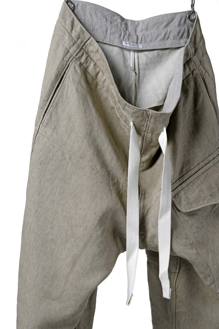 sus-sous trousers MK-1 / L100 herringbone washer (SAND BEIGE)