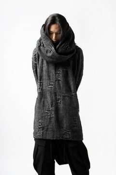 Load image into Gallery viewer, KLASICA SOULO TWIST SEWN SNOOD / TECH INTERSIA PILE (MIX GREY)