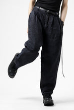 画像をギャラリービューアに読み込む, ISAMU KATAYAMA BACKLASH TAPERED TROUSERS / GARMENT NATURAL DYED LINEN CANVAS (INDIGO)