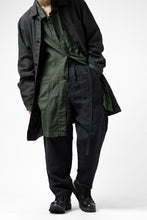 画像をギャラリービューアに読み込む, ISAMU KATAYAMA BACKLASH TAPERED TROUSERS / GARMENT NATURAL DYED LINEN CANVAS (INDIGO)