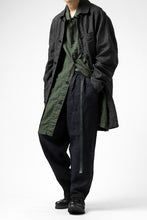 画像をギャラリービューアに読み込む, ISAMU KATAYAMA BACKLASH TAPERED TROUSERS / GARMENT NATURAL DYED LINEN CANVAS (INDIGO)