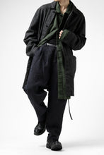 画像をギャラリービューアに読み込む, ISAMU KATAYAMA BACKLASH TAPERED TROUSERS / GARMENT NATURAL DYED LINEN CANVAS (INDIGO)