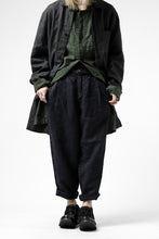 画像をギャラリービューアに読み込む, ISAMU KATAYAMA BACKLASH TAPERED TROUSERS / GARMENT NATURAL DYED LINEN CANVAS (INDIGO)