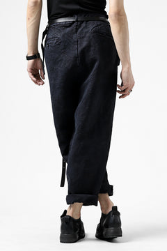 画像をギャラリービューアに読み込む, ISAMU KATAYAMA BACKLASH TAPERED TROUSERS / GARMENT NATURAL DYED LINEN CANVAS (INDIGO)