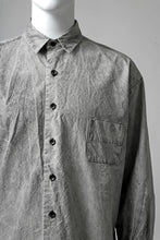 画像をギャラリービューアに読み込む, COLINA BIG MINIMAL SHIRT / ORGANIC SUPIMA COTTON BROX (STONE)