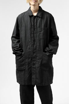 画像をギャラリービューアに読み込む, ISAMU KATAYAMA BACKLASH WORK COAT / GARMENT NATURAL DYED LINEN (SUMI)