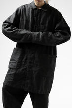 画像をギャラリービューアに読み込む, ISAMU KATAYAMA BACKLASH WORK COAT / GARMENT NATURAL DYED LINEN (SUMI)