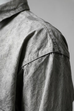 画像をギャラリービューアに読み込む, COLINA BIG MINIMAL SHIRT / ORGANIC SUPIMA COTTON BROX (STONE)