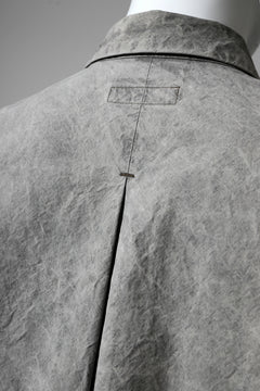 画像をギャラリービューアに読み込む, COLINA BIG MINIMAL SHIRT / ORGANIC SUPIMA COTTON BROX (STONE)