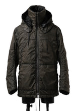 Load image into Gallery viewer, masnada REVERSIBLE 8WAY PADDED JACKET / RIPSTOP + RECYCLED WADDING (BLACK/DUST)