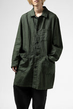 画像をギャラリービューアに読み込む, ISAMU KATAYAMA BACKLASH WORK COAT / GARMENT NATURAL DYED LINEN (LEAF)