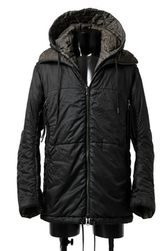 Load image into Gallery viewer, masnada REVERSIBLE 8WAY PADDED JACKET / RIPSTOP + RECYCLED WADDING (BLACK/DUST)