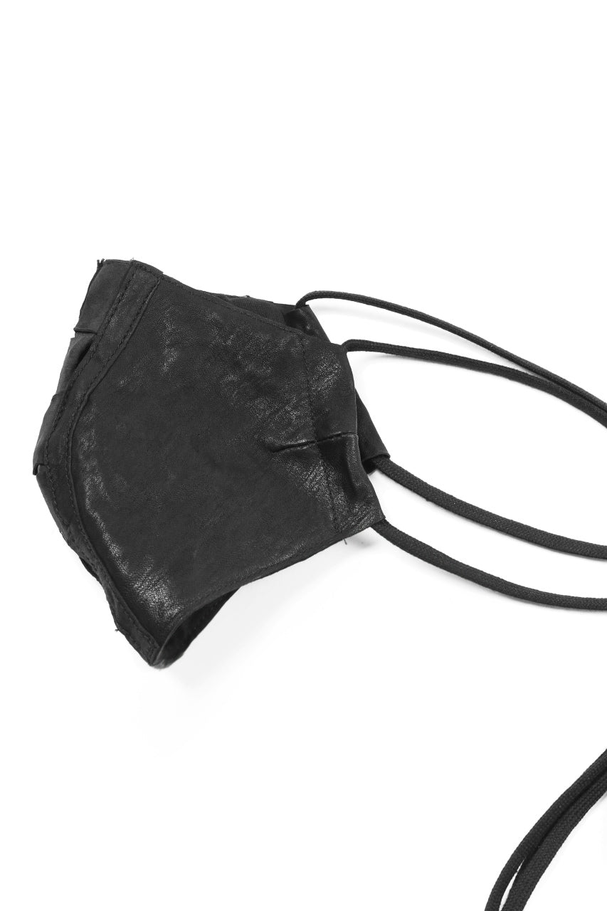 Load image into Gallery viewer, masnada LEATHER MASK / PELLE DI PECORA VEGETALE (BLACK)