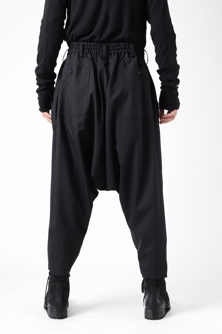 画像をギャラリービューアに読み込む, Y&#39;s BANG ON! No.9 SAROUEL WOOL TROPICAL PANTS (BLACK)