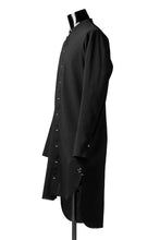 画像をギャラリービューアに読み込む, ierib deep slit long shirt / pure luster linen (BLACK)