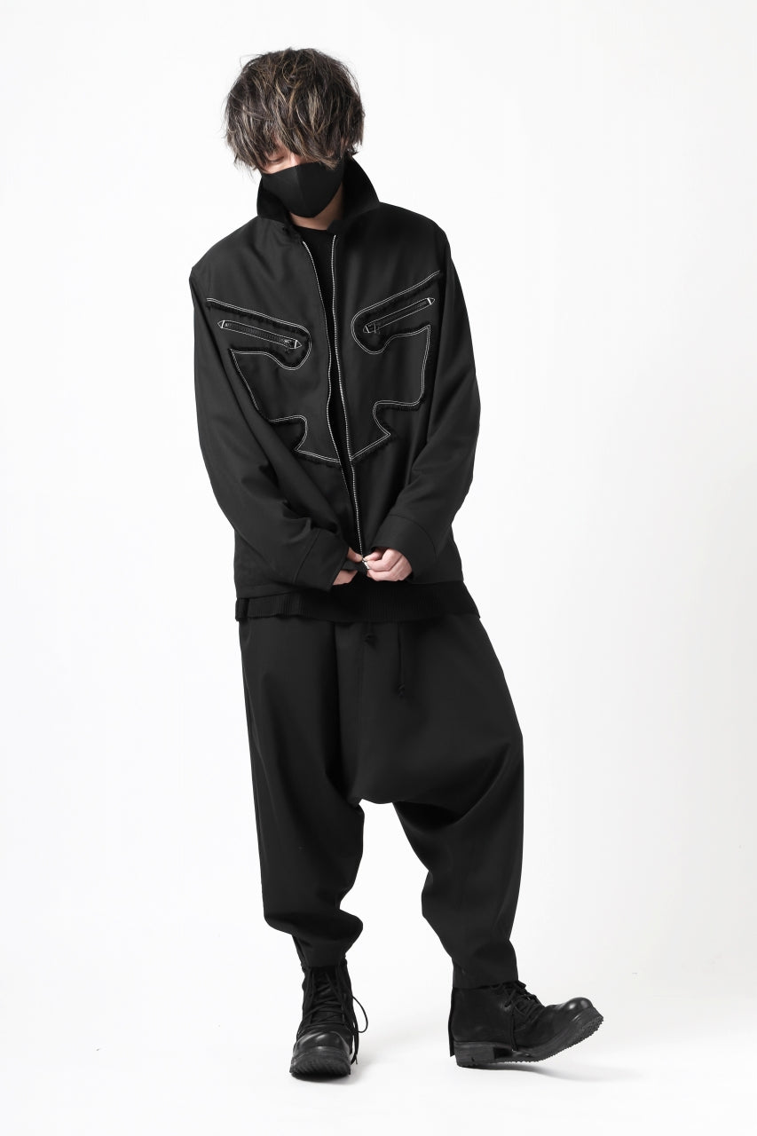 Y's BANG ON! No.118 WESTERN STYLE WOOL TROPICAL TOPPER BLOUSON (BLACK) ※